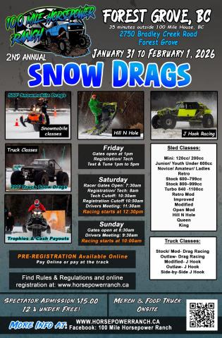 snow drags poster
