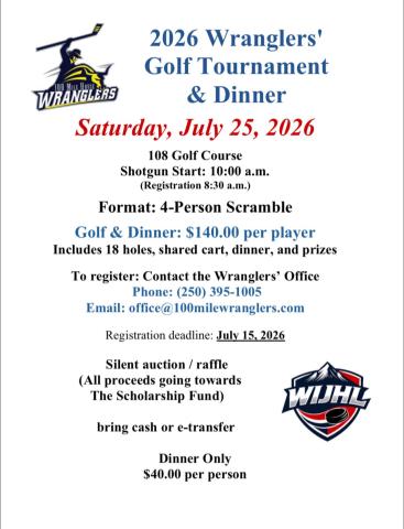 wranglers dinner poster