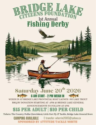 Poster - Bridge Lake Fishing Derby