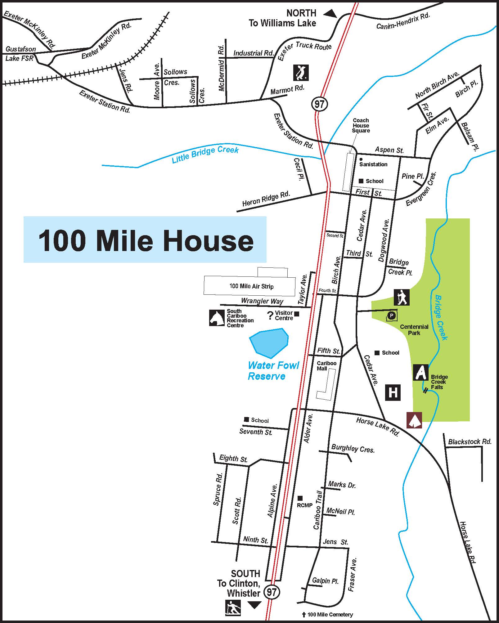 100 mile map