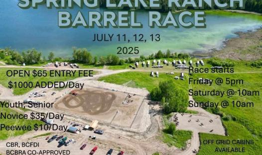 Poster - Barrel Race Event - Spring Lake Ranch
