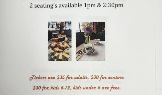 high tea poster