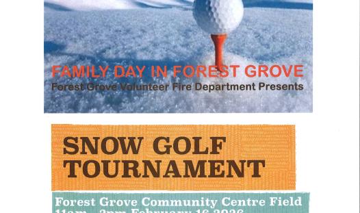 Poster - Forest Grove Snow Golf Tournament