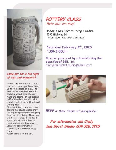 pottery class poster