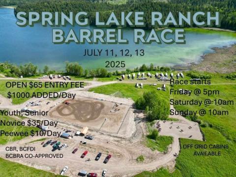 Poster - Barrel Race Event - Spring Lake Ranch