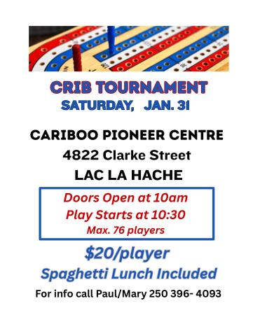 Poster - Crib Tournament