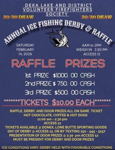 Poster - Deka Lake Annual Ice Fishing Derby