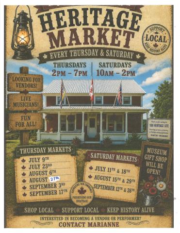Poster - Heritage Site Markets