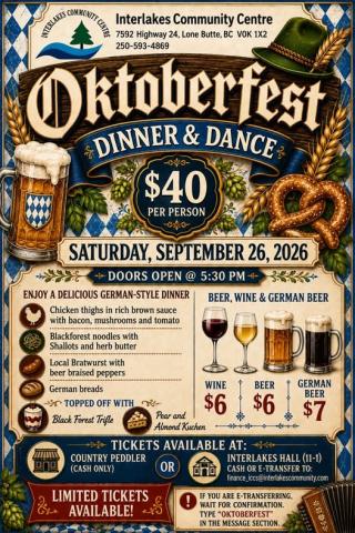 Poster - Oktoberfest Dinner and Dance